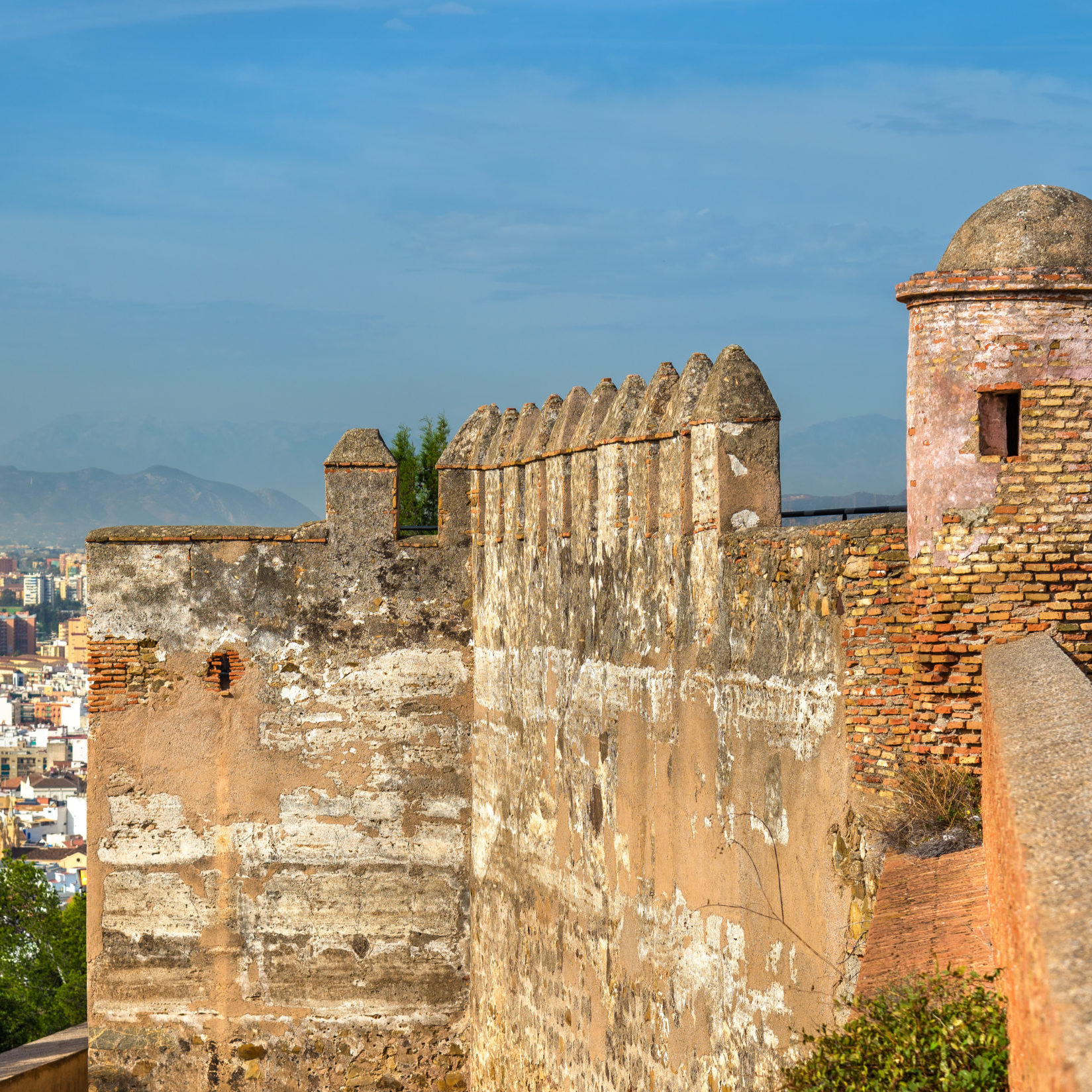 The Castle of Gibralfaro in Malaga - Andalusia, Spain
