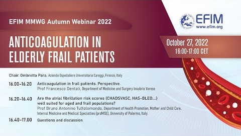 ANTICOAGULATION IN ELDERLY FRAIL PATIENTS